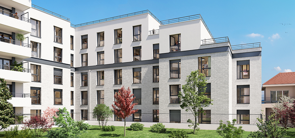 Colombus — Colombes (92), façade sur cour